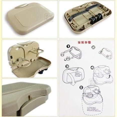 Street Owl Car Travel Foldable Dining Food Tray Pack of 2