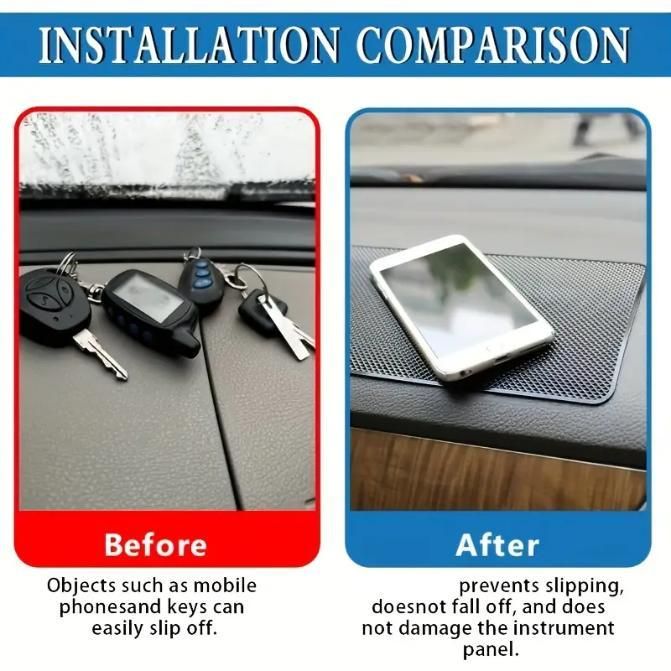 StreetOwl High-Temperature Resistant Silicone Car Dashboard Mat - Non-Slip