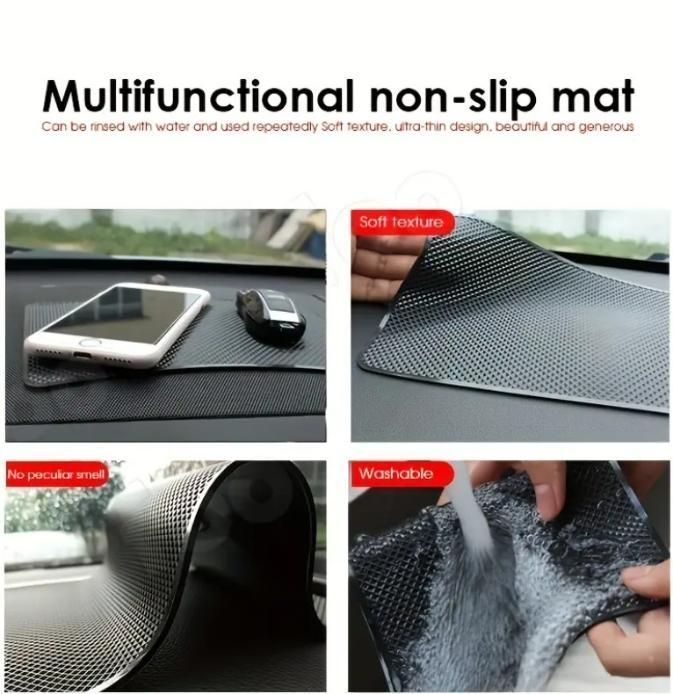 StreetOwl High-Temperature Resistant Silicone Car Dashboard Mat - Non-Slip